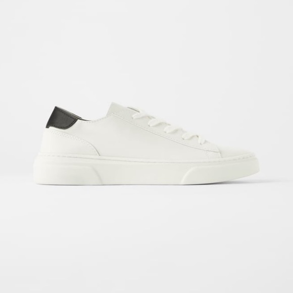 zara soft leather sneakers